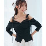 肩リボンレースドッキングトップス | MAJESTIC LEGON  | 詳細画像19 