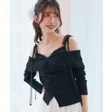 肩リボンレースドッキングトップス | MAJESTIC LEGON  | 詳細画像20 