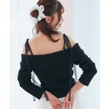 肩リボンレースドッキングトップス | MAJESTIC LEGON  | 詳細画像21 