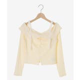 肩リボンレースドッキングトップス | MAJESTIC LEGON  | 詳細画像24 