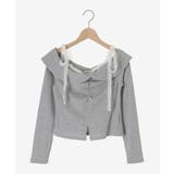 肩リボンレースドッキングトップス | MAJESTIC LEGON  | 詳細画像25 