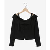 肩リボンレースドッキングトップス | MAJESTIC LEGON  | 詳細画像26 