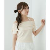 ピンク | 裾レースオフショルトップス | MAJESTIC LEGON 