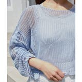 ブルー | キラキラメッシュニット | MAJESTIC LEGON 