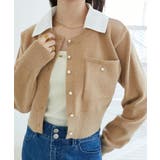 取り外し襟付きニットカーデ | MAJESTIC LEGON  | 詳細画像15 