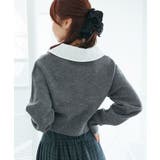 取り外し襟付きニットカーデ | MAJESTIC LEGON  | 詳細画像22 