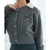 取り外し襟付きニットカーデ | MAJESTIC LEGON  | 詳細画像23 