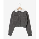 取り外し襟付きニットカーデ | MAJESTIC LEGON  | 詳細画像29 