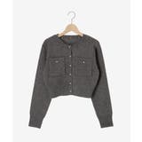 取り外し襟付きニットカーデ | MAJESTIC LEGON  | 詳細画像36 