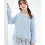 ブルー | ふわふわシャイニールーズニット | MAJESTIC LEGON