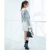 デコルテオープンバイカラー襟ニット | MAJESTIC LEGON  | 詳細画像23 