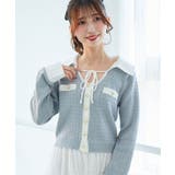 デコルテオープンバイカラー襟ニット | MAJESTIC LEGON  | 詳細画像24 