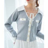 デコルテオープンバイカラー襟ニット | MAJESTIC LEGON  | 詳細画像27 