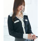 デコルテオープンバイカラー襟ニット | MAJESTIC LEGON  | 詳細画像32 