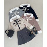 デコルテオープンバイカラー襟ニット | MAJESTIC LEGON  | 詳細画像36 