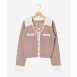 デコルテオープンバイカラー襟ニット | MAJESTIC LEGON  | 詳細画像41 