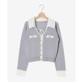 デコルテオープンバイカラー襟ニット | MAJESTIC LEGON  | 詳細画像43 