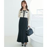 デコルテオープンバイカラー襟ニット | MAJESTIC LEGON  | 詳細画像9 