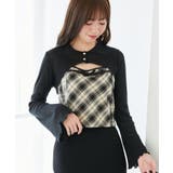 ブラック柄 | バイカラーキャミ＆ショートボレロセット | MAJESTIC LEGON 