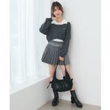 襟付ノースリニットセットオフショルニット | MAJESTIC LEGON | 詳細画像2