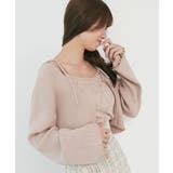 ダイヤ柄ビジューキャミセットカーデ | MAJESTIC LEGON  | 詳細画像13 