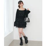 ダイヤ柄ビジューキャミセットカーデ | MAJESTIC LEGON  | 詳細画像22 