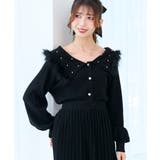 フェイクファー付きキラキラ襟ニット | MAJESTIC LEGON  | 詳細画像19 