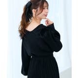 フェイクファー付きキラキラ襟ニット | MAJESTIC LEGON  | 詳細画像21 