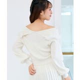 フェイクファー付きキラキラ襟ニット | MAJESTIC LEGON  | 詳細画像7 