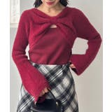 ボルドー | リボンボレロドッキングニット | MAJESTIC LEGON