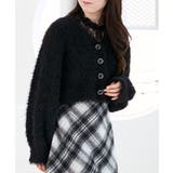 ブラック | きらふわレーシーパターンカーデ | MAJESTIC LEGON 