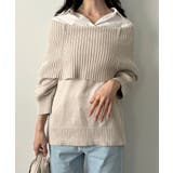 シャツドッキングミディ丈ニット | MAJESTIC LEGON  | 詳細画像15 