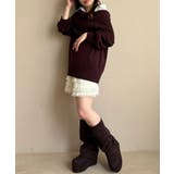 シャツドッキングミディ丈ニット | MAJESTIC LEGON  | 詳細画像20 