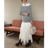 シャツドッキングミディ丈ニット | MAJESTIC LEGON  | 詳細画像27 