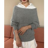 シャツドッキングミディ丈ニット | MAJESTIC LEGON  | 詳細画像29 