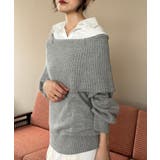 シャツドッキングミディ丈ニット | MAJESTIC LEGON  | 詳細画像30 