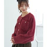 ∞ポケット付きフェザークルーカーデ | MAJESTIC LEGON  | 詳細画像15 