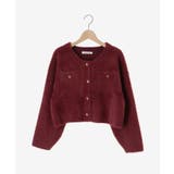 ∞ポケット付きフェザークルーカーデ | MAJESTIC LEGON  | 詳細画像35 