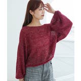 キラキラドロストメッシュニット | MAJESTIC LEGON  | 詳細画像18 