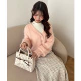 ピンク | ふわふわVネックショートカーデ | MAJESTIC LEGON 