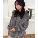 Ｃ／グレー | キラメキシャギーミディカーディガン | MAJESTIC LEGON 