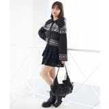 襟付きネコチャンジャカードカーデ | MAJESTIC LEGON | 詳細画像16