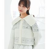 襟付きネコチャンジャカードカーデ | MAJESTIC LEGON | 詳細画像5