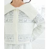 襟付きネコチャンジャカードカーデ | MAJESTIC LEGON | 詳細画像7