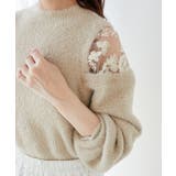 ショルダーレースシャギーニット | MAJESTIC LEGON  | 詳細画像14 