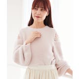 Ｌ／ピンク | ショルダーレースシャギーニット | MAJESTIC LEGON 