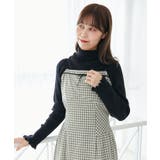 ブラック | プチフリルタートルニット | MAJESTIC LEGON