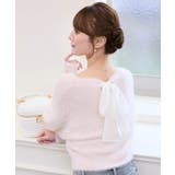 ピンク | ◎バックリボンシャギーニット | MAJESTIC LEGON 