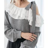 フリルワンショル肩リボンニット | MAJESTIC LEGON  | 詳細画像22 