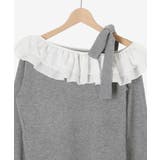 フリルワンショル肩リボンニット | MAJESTIC LEGON  | 詳細画像35 